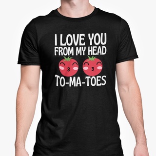 เสื้อยืด ลายมะเขือเทศ I Love You From My Head ราคาสูงS-5XL