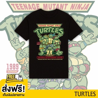 👕✨เสื้อยืดพิมพ์ลายแฟชั่น Turtles ninja 01 tshirt Black