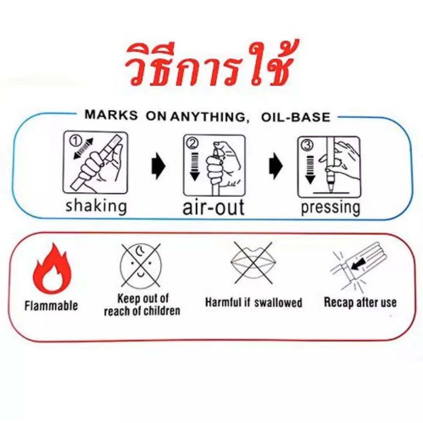 ปากกาเขียนยาง สีขาว 4 ด้าม PMA-520 ปากกาเขียนล้อ แต้มแม็กซ์ ยางรถยนต์ ล้อรถยนต์ ของแท้จากญี่ปุ่น 100% ราคา ถูกที่สุด ดีลบีเคเค แกลเลอรีภาพที่ 7