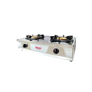 Rinnai เตาแก๊สตั้งโต๊ะ 2 หัว รุ่น RT-711SS หัวเตาทองเหลือง เตาแก๊สสแตนเลสทั้งตัว