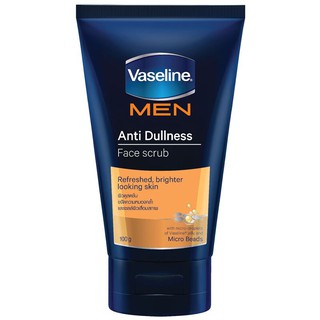 Vaseline วาสลีน เมน โฟมล้างหน้าสครับ สูตรแอนตี้ดัลเนส ขนาด 100 กรัม (4800888157942)