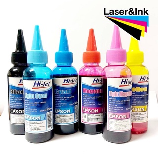 HIJET refill ink EPSON 100CC.สีดำ/สีฟ้า/สีแดง/สีเหลือง&gt;&gt;ฟ้าอ่อน/ชมพูอ่อน