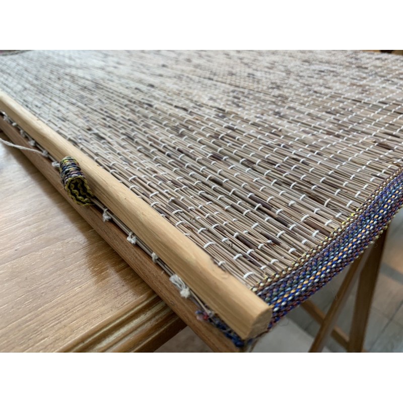 มู่ลี่ก้านไม้ไผ่ สไตล์ญี่ปุ่น เย็บขอบผ้า งานแฮนเมด : ขนาด กว้าง 60 ซ.ม ยาว 155 ซ.ม