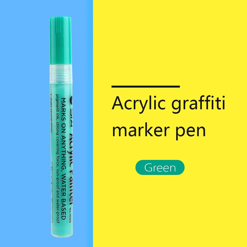 Bright &amp; Colorful Acrylic Painter Marker Pen For Craft Scrapbook Green