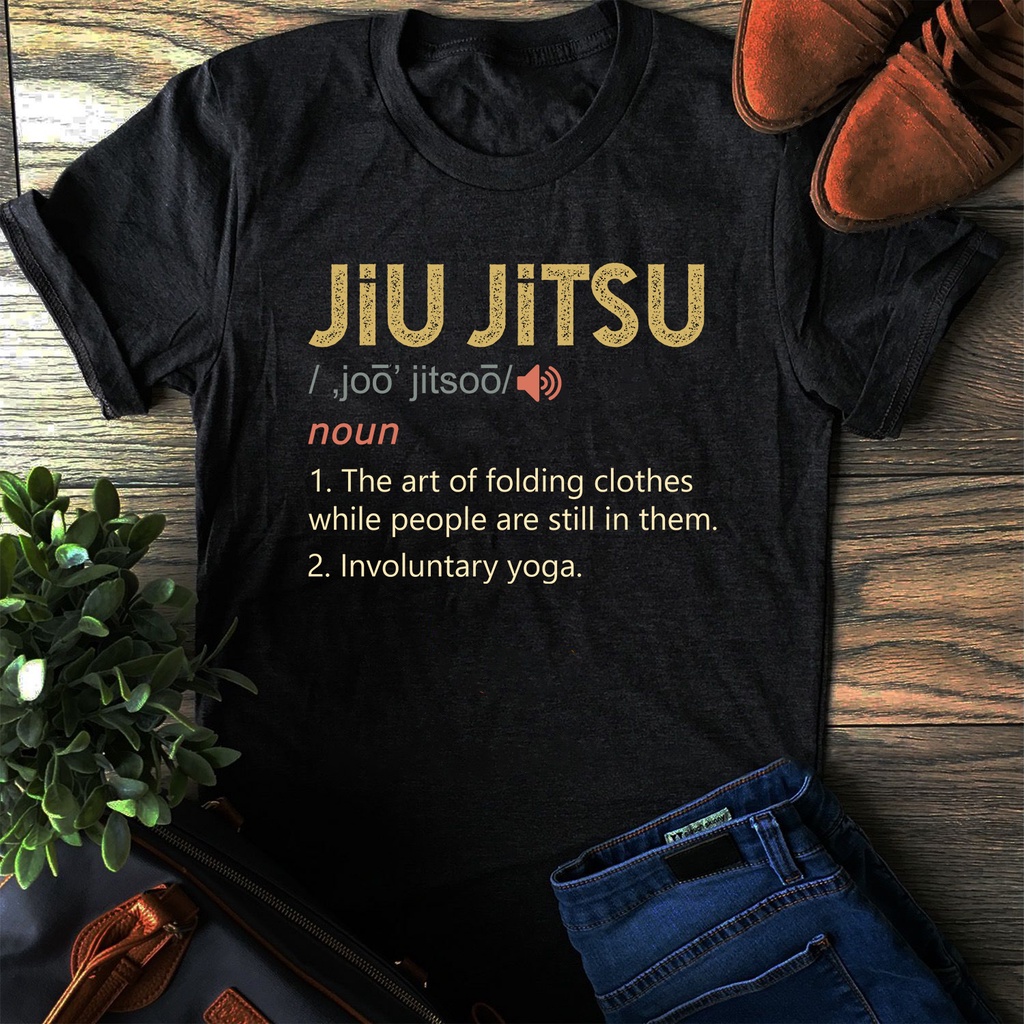 BJJ MMA Fight Brazilian Jiu-Jitsu Definition ฤดูร้อนผ้าฝ้ายแขนสั้น O-คอ Unisex S-3XL
