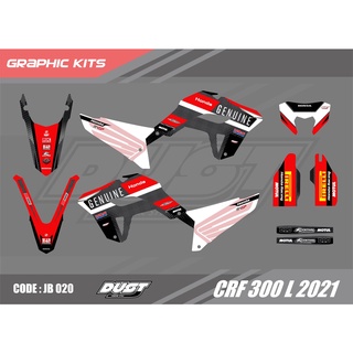 สติ๊กเกอร์วิบาก Honda CRF 300L 2021 ทั้งคัน Graphic kit สติ๊กเกอร์เคลือบเงา สุดคุ้ม