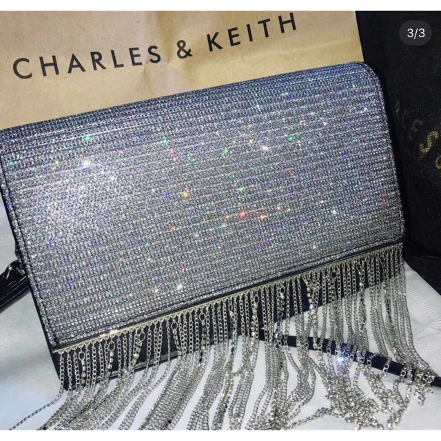 charles and keith swarovski bag