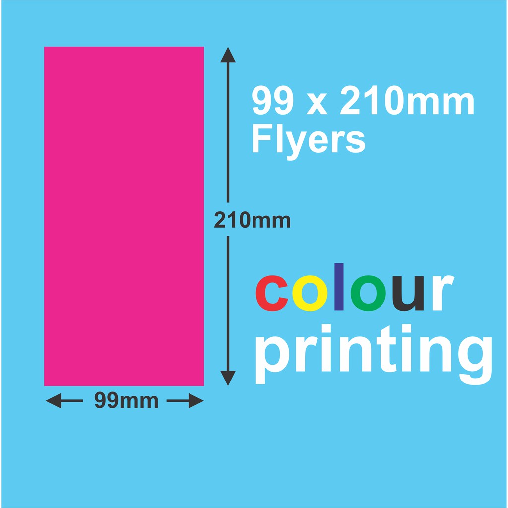 Flyers Brochure Printing 210mm x 99mm