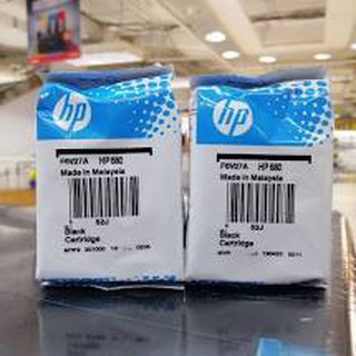 ตลับหมึกพิมพ์แท้ HP 680 สีดำ BK แพ็คคู่ 2 ตลับ (ของแท้ศูนย์) **ไม่บรรจุกล่อง**