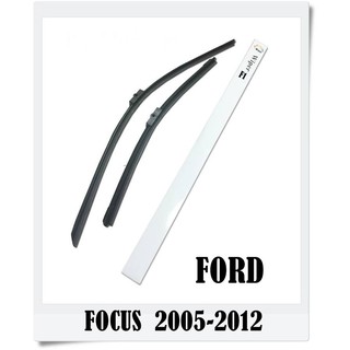 (ราคา 1 คู่) SUPER WIPER ใบปัดน้ำฝน ด้านหน้า Ford Focus Fiesta Everest Ranger Ecosport