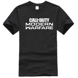 [100% Cotton] เสื้อยืด พิมพ์ลายโลโก้ Warfare Call of Duty สีดํา สําหรับผู้ชาย PS4 Ops 4