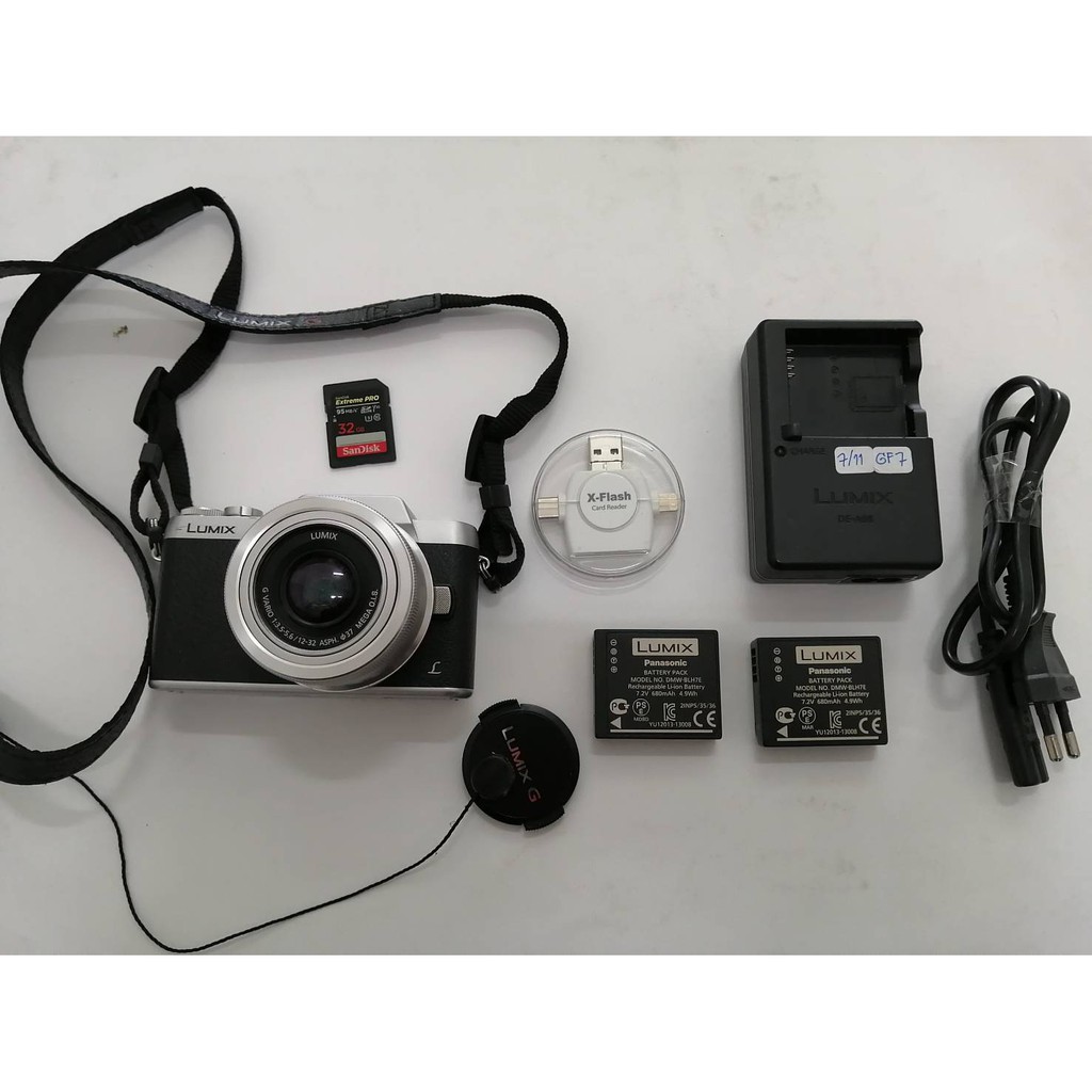 ขายกล้อง Panasonic Lumix GF7 + พร้อมเลนส์ Kit 12-32 mm ให้ทั้งเซ็ต มือสองสภาพดี