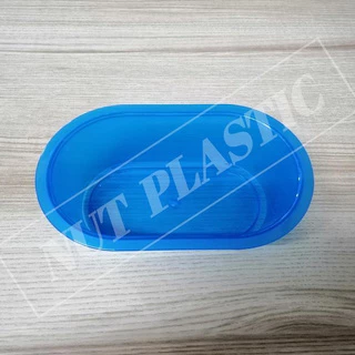 NutPlastic อ่างน้ำนก อ่างอาบน้ำนก !!ถ้วยวางพื้นทรงอ่าง!! ขนาด 9.9x16x4.6cm. <<12ชิ้นต่อแพ็ค คละสี>>