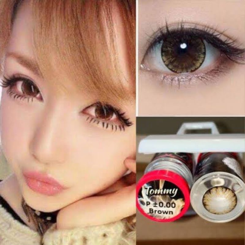 คอนแทคเลนส์ บิ๊กอาย ฝาแดง รุ่น Tommy / Omg สีเทา/ตาล Gray/Brown สายตาปกติ (0.00) - รูปที่ 6
