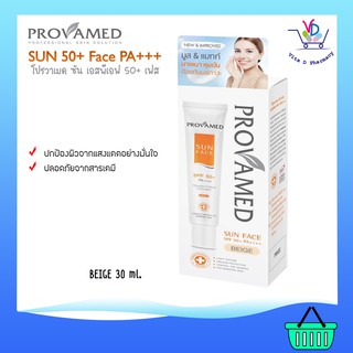 Provamed Sun Face SPF50+ WHITE/BEIGE  30ml