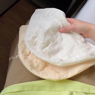 Lamun white bucket hat หมวกสีขาว หมวกบักเก็ต