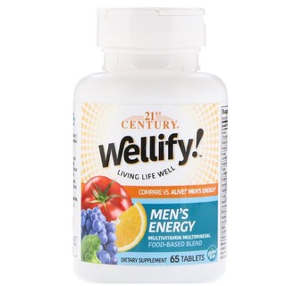 วิตามินรวมที่ดีที่สุด ผสมผักผลไม้ 21st Century, Wellify  Multivitamin Multimineral, 65 Tablets