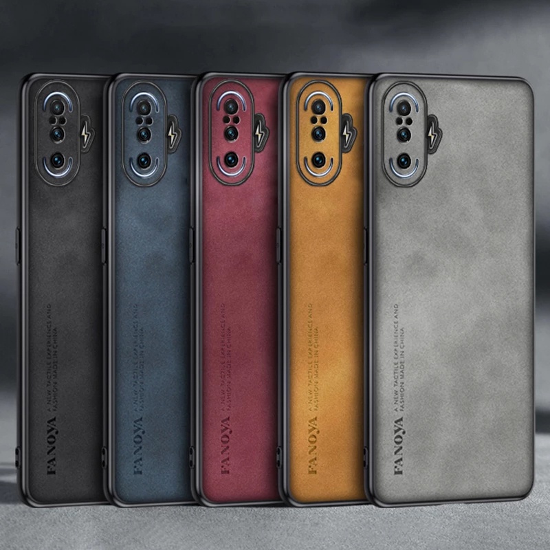 สําหรับ Xiaomi Redmi K40 Gaming Luxury ธุรกิจ Retro หนังยางนุ่ม TPU Case Cover