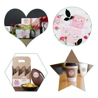 สติ๊กเกอร์ขอบคุณ สติ๊กเกอร์สำเร็จรูป Sticker Thankyou handmade