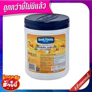 เบสท์ฟู้ดส์ สเปรด รสส้ม 1.9 กิโลกรัม Best Foods Orange Spread 1.9 kg