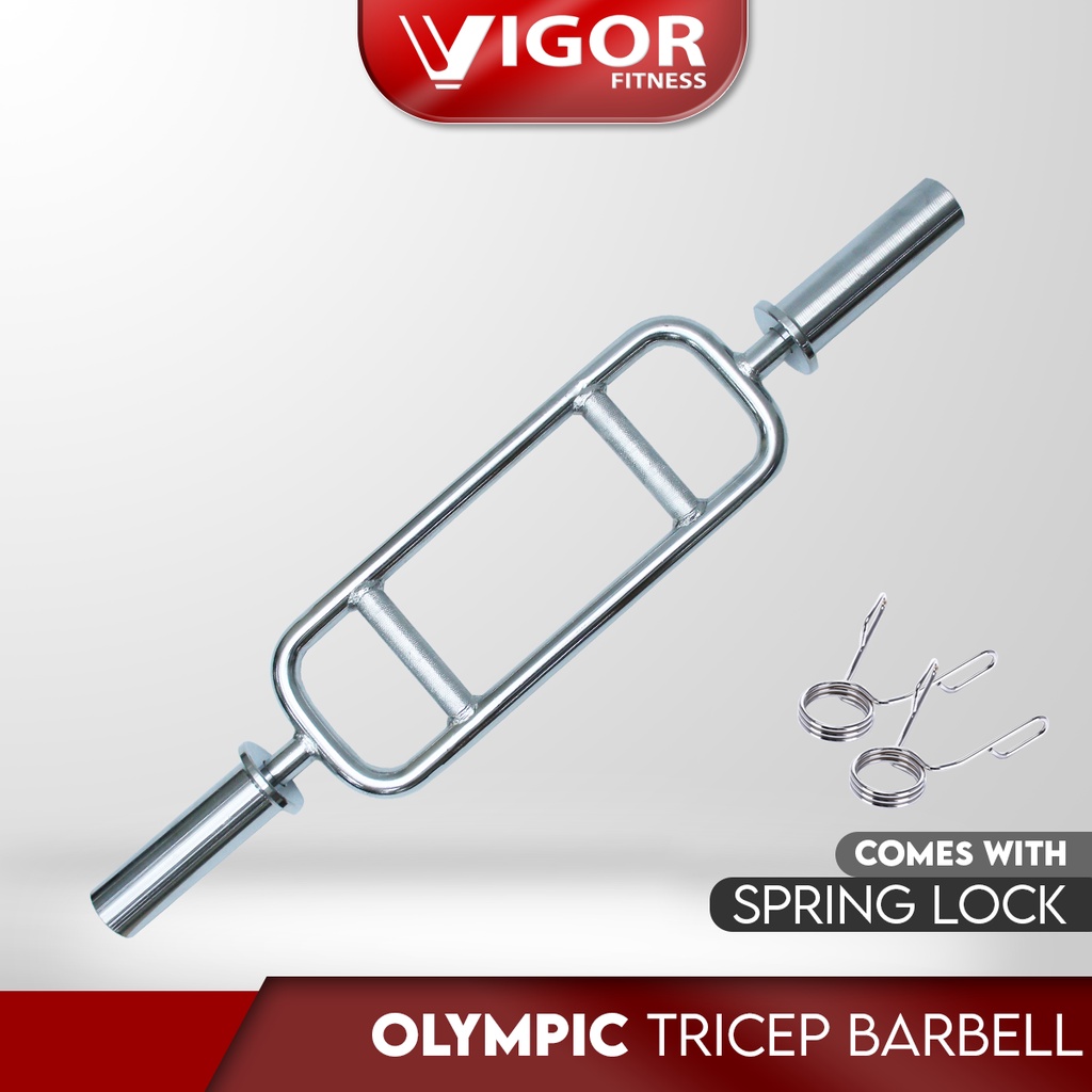 Vigor Fitness Olympic Tricep Weightlifting Barbell / Barbell Angkat Berat Trisep Olympik