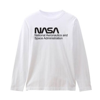 เสื้อยืดคอกลม สีขาว แขนยาว แฟชั่น แนวสตรีท street NASA 003 TSHIRT NEW COLLECTION