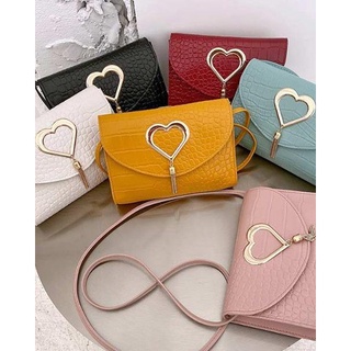 ❤️ POLLY BAG กระเป๋าแฟชั่นใบเล็ก น่ารัก fashion-bag-061 ลายหัวใจ