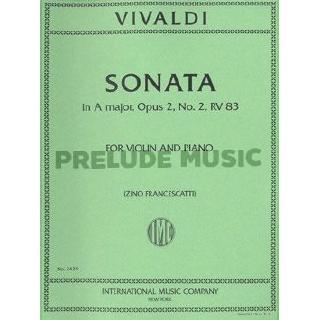 Vivaldi, A: Violin Sonata A major op.2/2 RV31 (IMC2429)