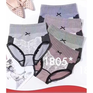 กางเกงในผ้านิ่ม ผ้าทอใส่สบาย เซ็กซี่ แต่งระบายลูกไม้ เอวก่อนยืด24