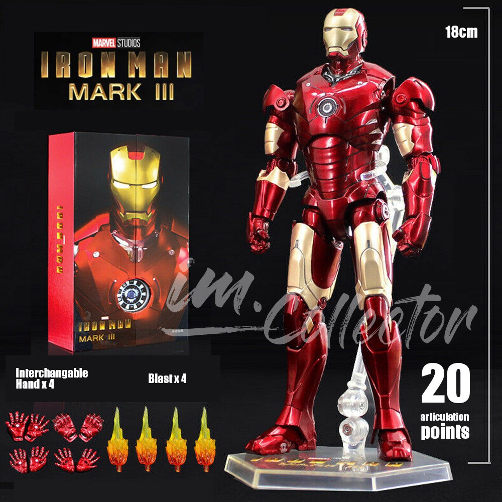 24HR Ship【ZD Toys】 Original Marvel IronMan MK2 MK4 MK46 MK85 MK3 Iron Man  MARK 2 Collectible Iron Man Action figure F | Shopee Thailand