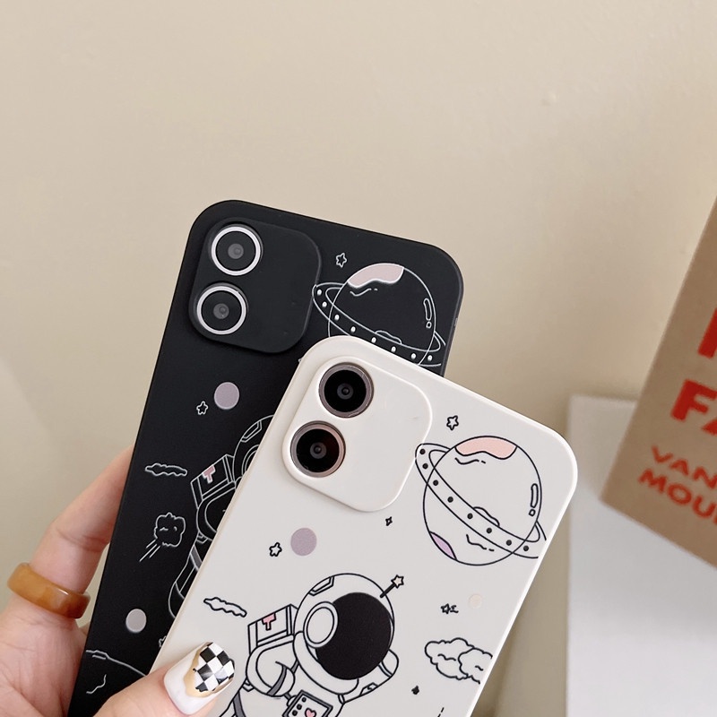 เคส OPPO Reno 7Z 5G Reno 6Z Reno 5 Pro Reno 7 Pro Reno 6 Reno 3 Pro Reno 4 Pro Reno 2 Reno 2F เคสมือถือการ์ตูนนักบินอวกาศแบบนิ่ม #8