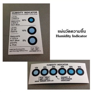 แผ่นวัดความชื้น Humidity Indicator Card