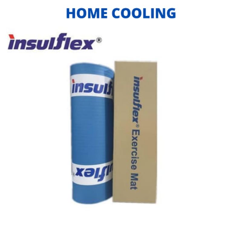INSULFLEX EXERCISE MAT YOGA THICK สีฟ้าคุณภาพสูง