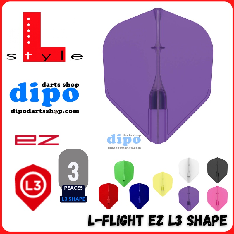 L-Style Darts Flight - L-Flight EZ IntegratedShape L3