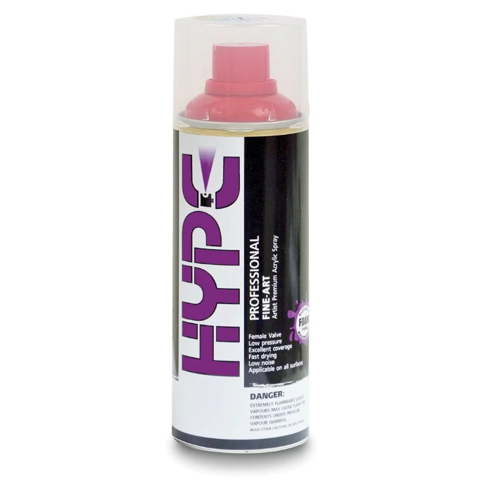 HYPE SPRAY Artist Premium Acrylic Spray 400ml กลุ่มสี metallic สีสะท้อนแสง สีโครเมี่ยม