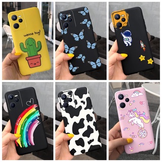 เคสซิลิโคนนิ่ม ลายกระบองเพชร นักบินอวกาศ สีรุ้ง สําหรับ Realme Narzo 50A Prime Narzo50A Prime 4G