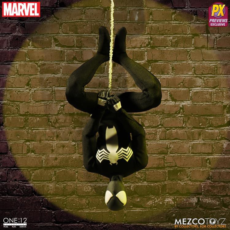 Mezco One:12 Collective Spider-Man (Black Suit) PX Previews Exclusive |  Shopee Thailand