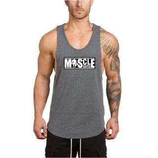 New Brand Musculation Mens Tank Top Workout Cotton Gym Bodybuilding Fitness Singlets Vest Muscle Sport Sleeveless Shirt