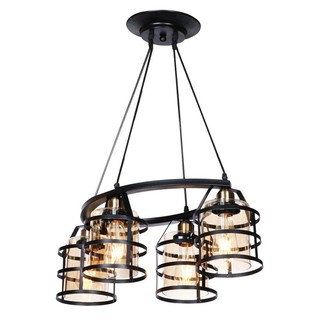 Bouquet lamp MULTI-PENDANT CST 1091-4 ANTIQUE BRASS 4-LIGHT Interior lamp Light bulb โคมไฟช่อ ไฟช่อ CST 1091-4 สีทองรมดำ