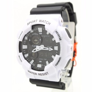 Sport Watch SAMDA (World Time) นาฬิกา สายยาง 2 ระบบ Digital/เข็ม SMW-5