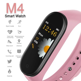 SM4 Smart Watch Band นาฬิกาวัดชีพจร ความดัน ระดับออกซิเจนในเลือดนับก้าว Smartband M4 Fitness Tracker