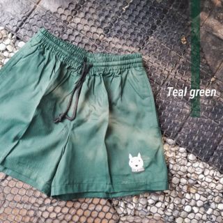 Basic shorts กางเกงขาสั้นเอวยางยืด - Wolf