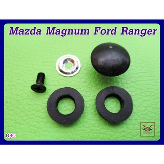 MAZDA MAGNUM FORD RANGER CAP BUTTON "BLACK" SET (030) // กระดุมแค็บ เซ็ทสีดำ สินค้าคุณภาพดี