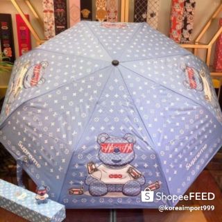 Louis Vuitton X Supreme Monogram Bear Print Umbrella