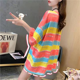 พร้อมส่ง เสื้อยืดผู้หญิง เสื้อโอเวอร์ไซส์ผู้หญิง เสื้อสไตล์เกาหลี เสื้อแฟชั่นผู้หญิง สีพาสเทล ผ้านิ่ม LK465