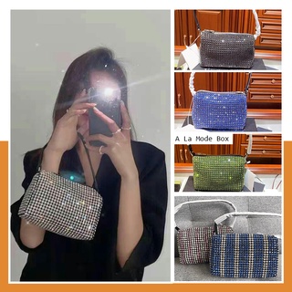 เป๊ะที่สุด! AlexanderWang Heiress rhinestone-embellished bag ออริจินอล