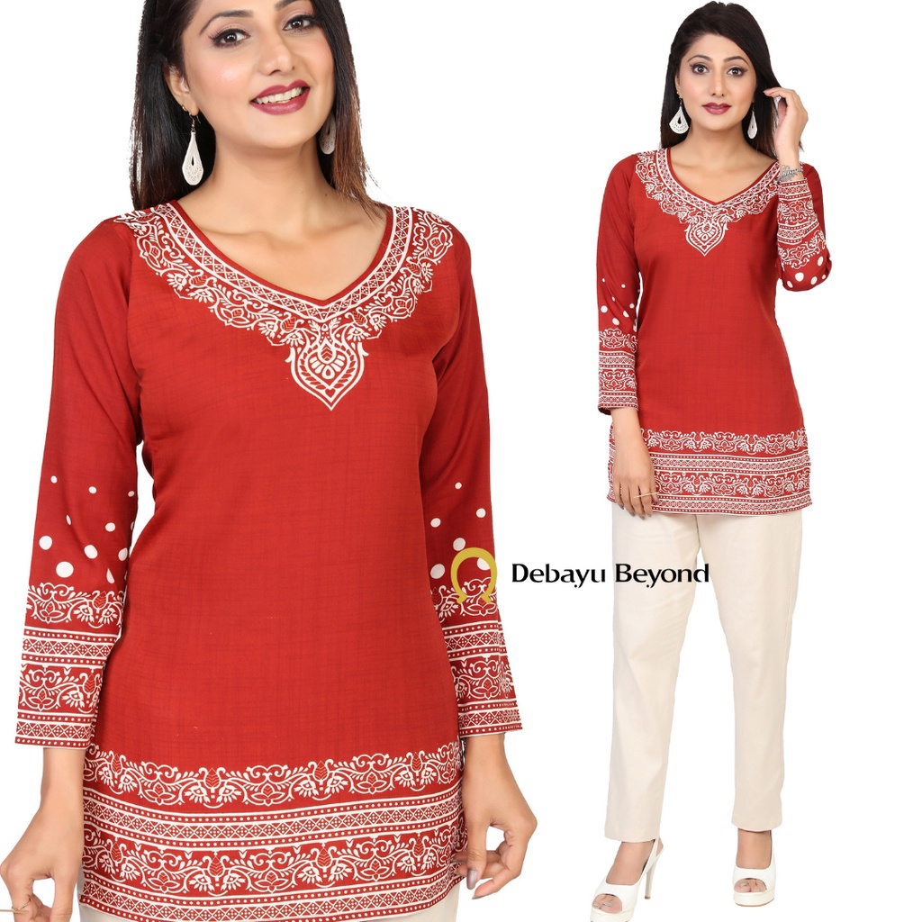 Crepe Kurti - Size XS ถึง 5XL
