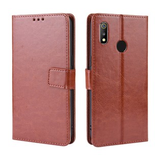 เคสสำ OPPO Realme 3 Realme3 OPPO realme 3 realme3 Case Leather เคสฝาพับ มือถือแล