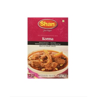 Shan Korma Recipe and Seasoning Mix 1.76 oz (50g) - Spice Powder for Traditional Meat in Yogurt Sauce - Suitable for Veg