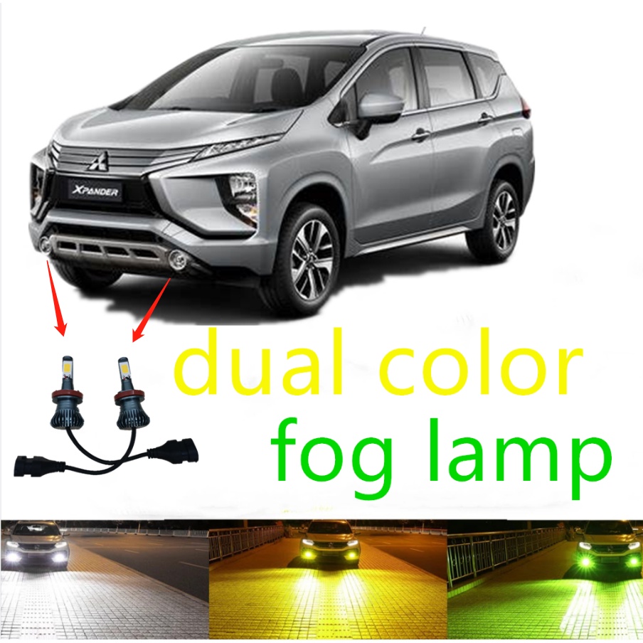 หลอดไฟตัดหมอก LED H11 สีขาว 6000K WHITE 80W สําหรับ mitsubishi xpander 2017 2018 2019 -2023 P13W 2 ช